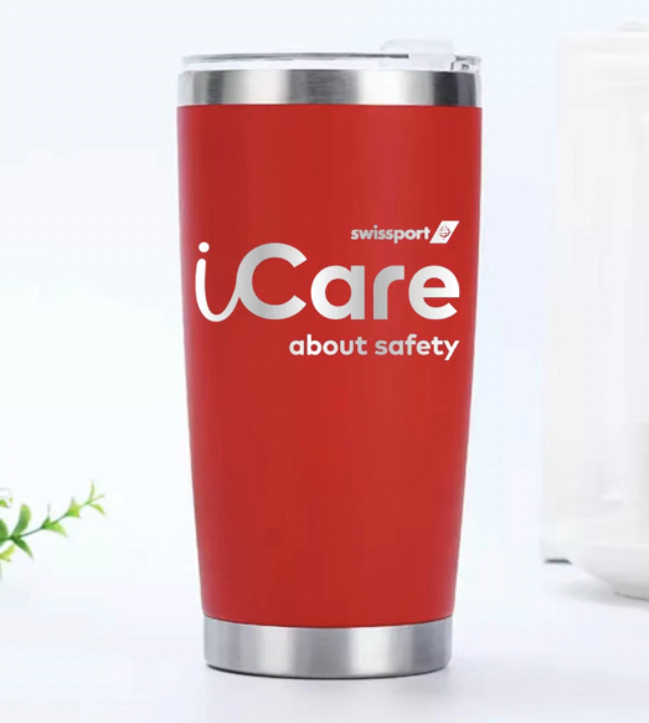 Swissport iCare 20oz Tumbler Flask