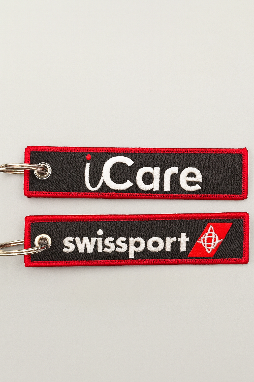 Swissport iCare Woven Key Chain - Baggage Tag (Pack of 10)