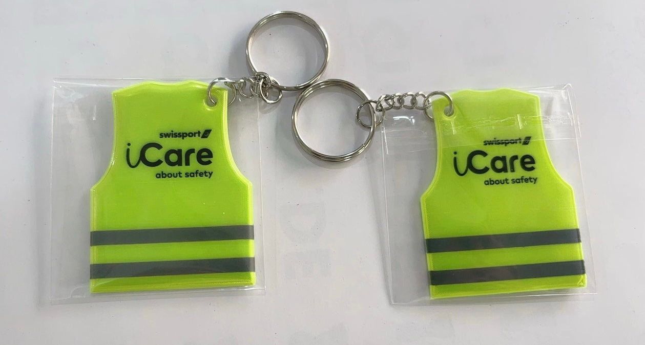 Safety Key Chain Label Safety Vest Key Chain 10 pack – Arrowhead Imports