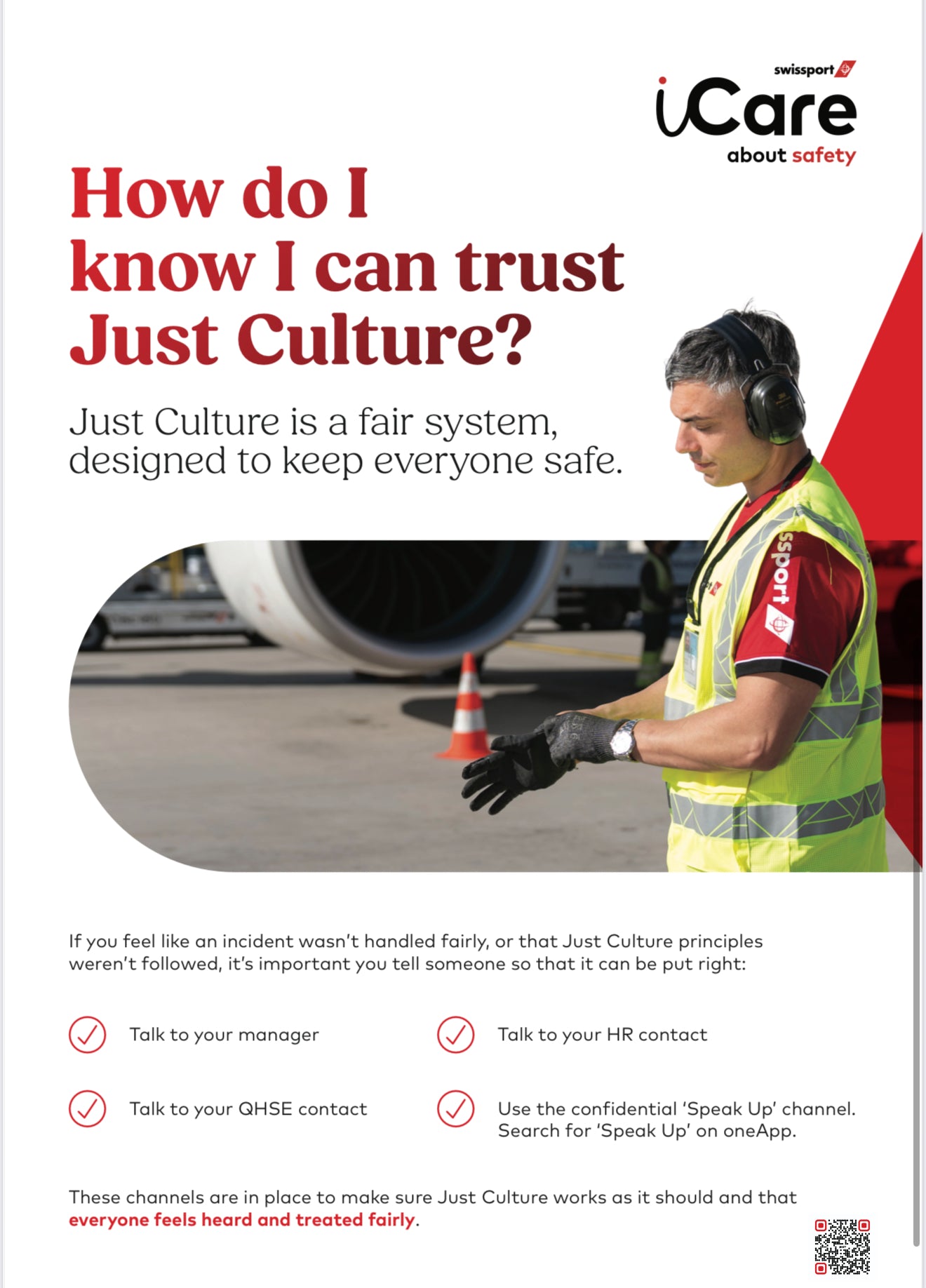 iCare Just Culture Poster - English