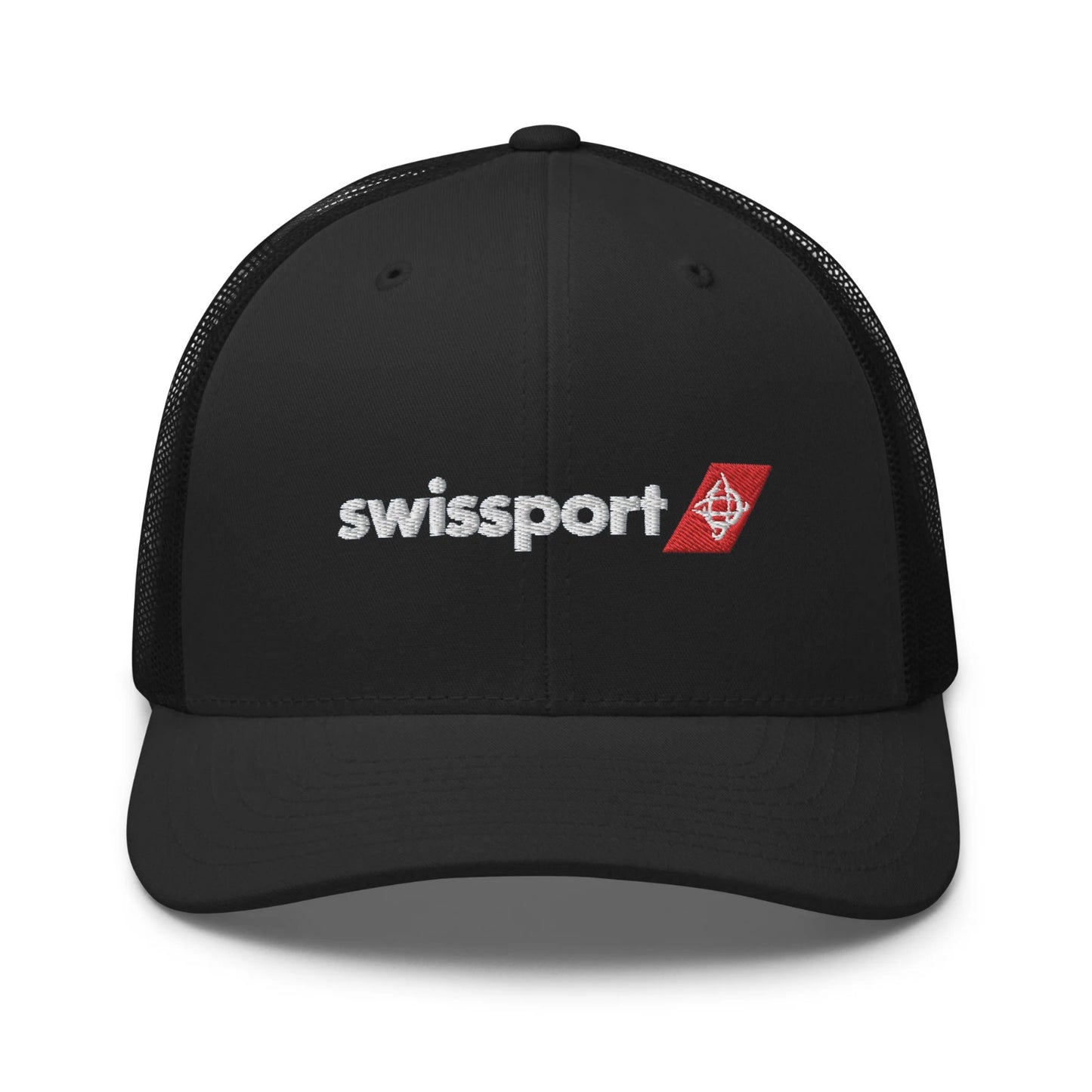 Swissport Black Trucker Cap