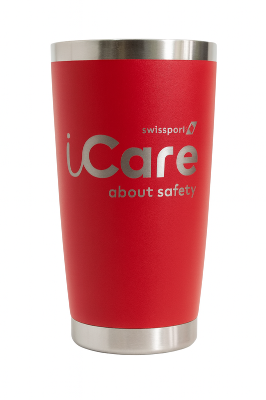 Swissport iCare 20oz Tumbler Flask