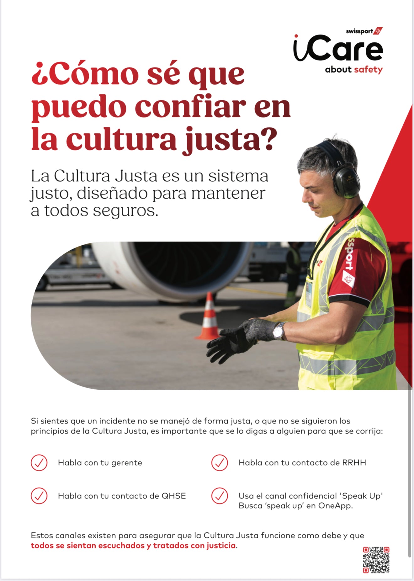 iCare Just Culture Poster - Spanish