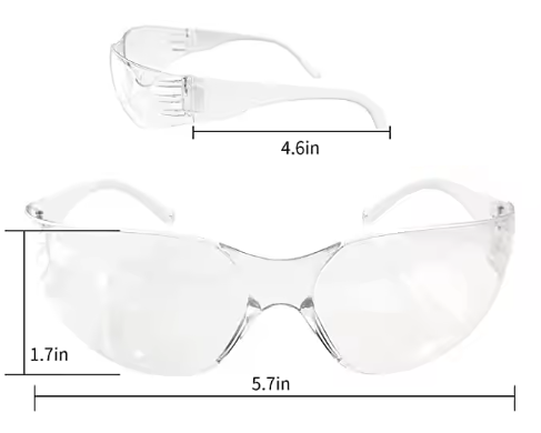 Arrowhead Safety Glasses, Wraparound Z87.1 Compliant - Box 24