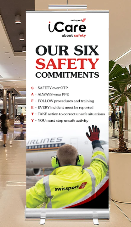 iCare Safety Roller Banner