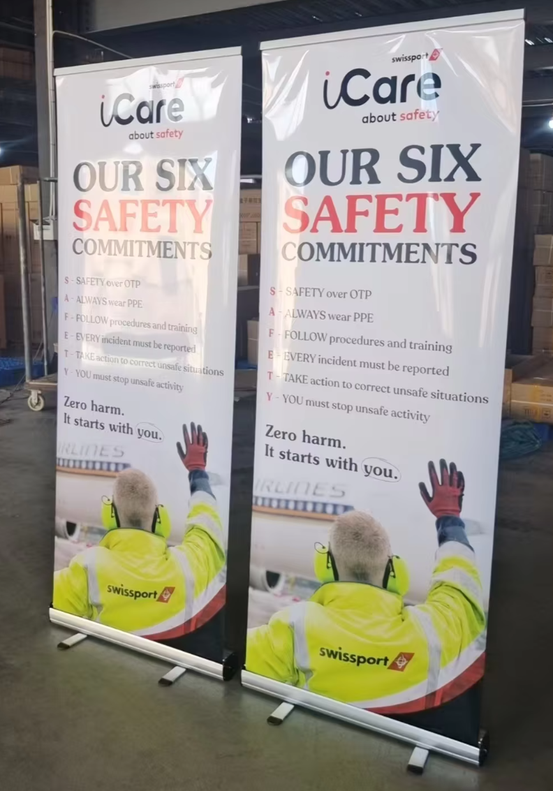 iCare Safety Roller Banner